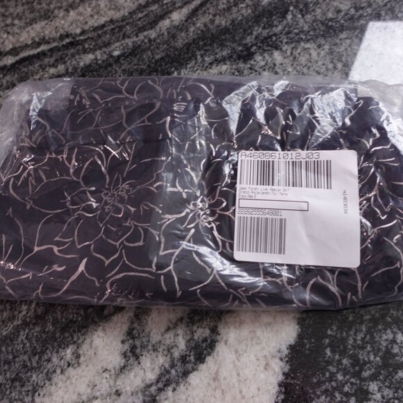 NWT Isaac Mizrahi Live! 24/7 Stretch Ankle-Length Foil Pants Sz 0 Black Pull On - Picture 8 of 8